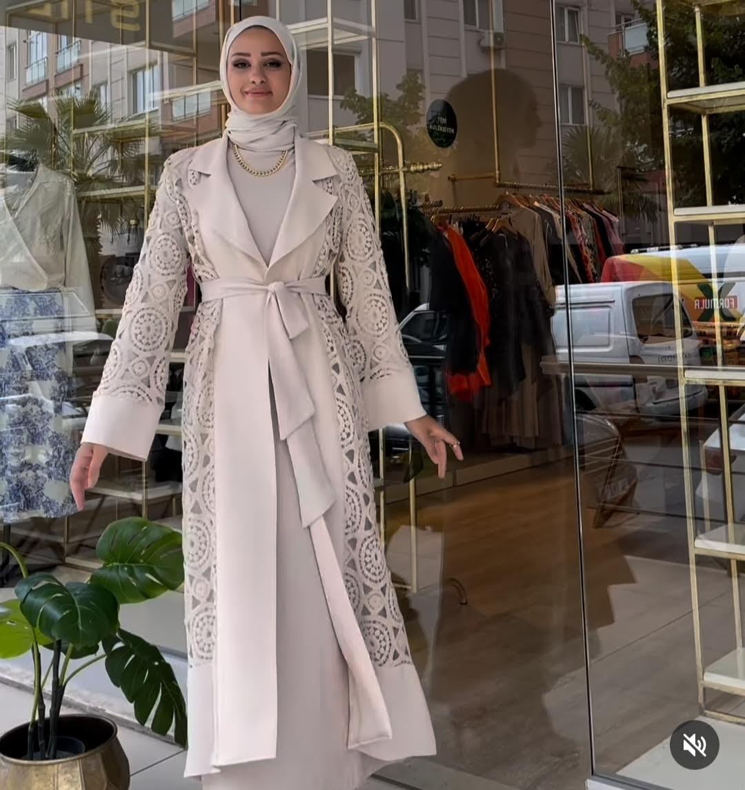 Abaya Takım - Bej