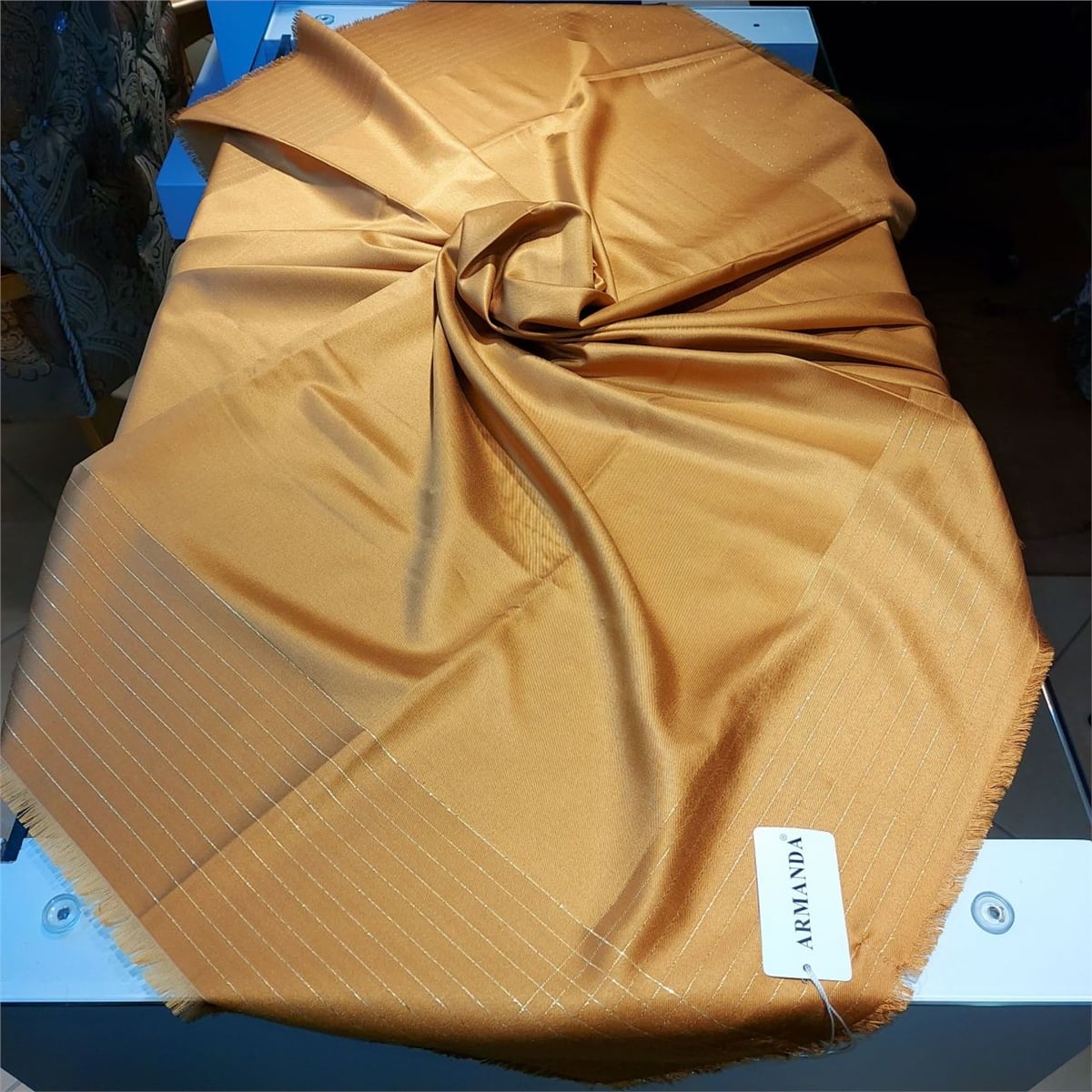 Armanda İpek Eşarp -Gold
