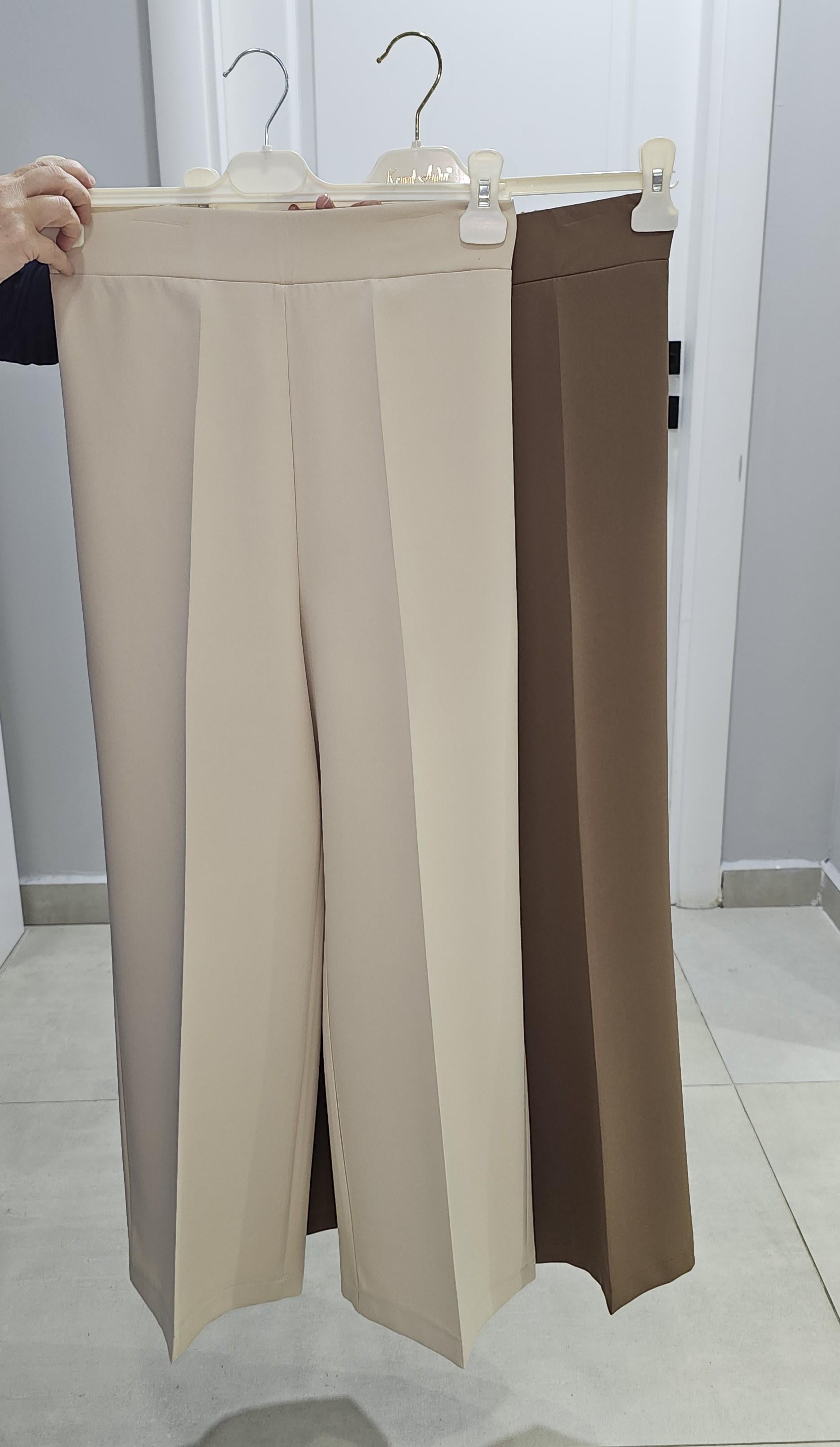 Beli Lastikli Bol Paça Pantolon