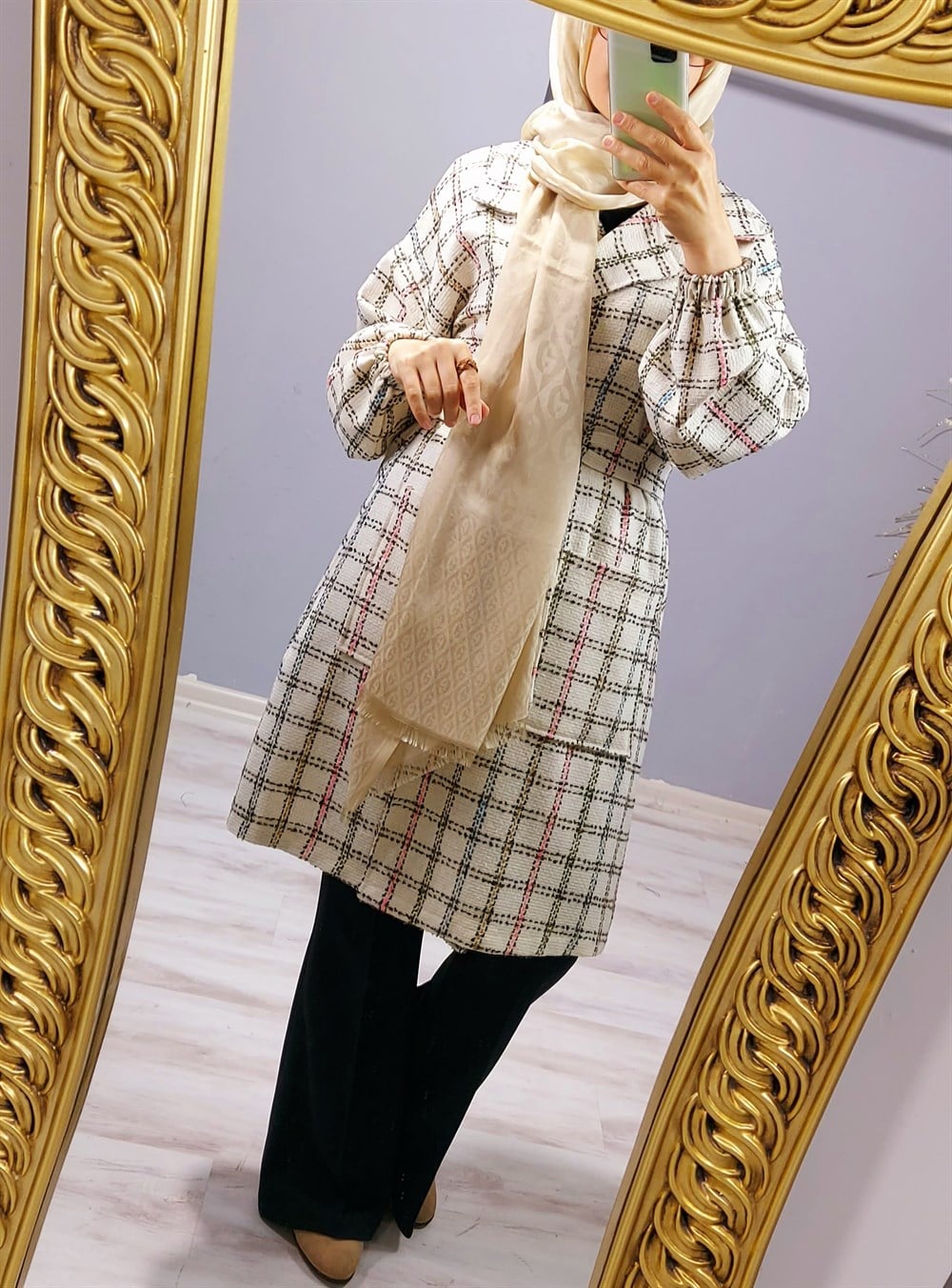 Chanel Tuvit Ceket Kap - Bej