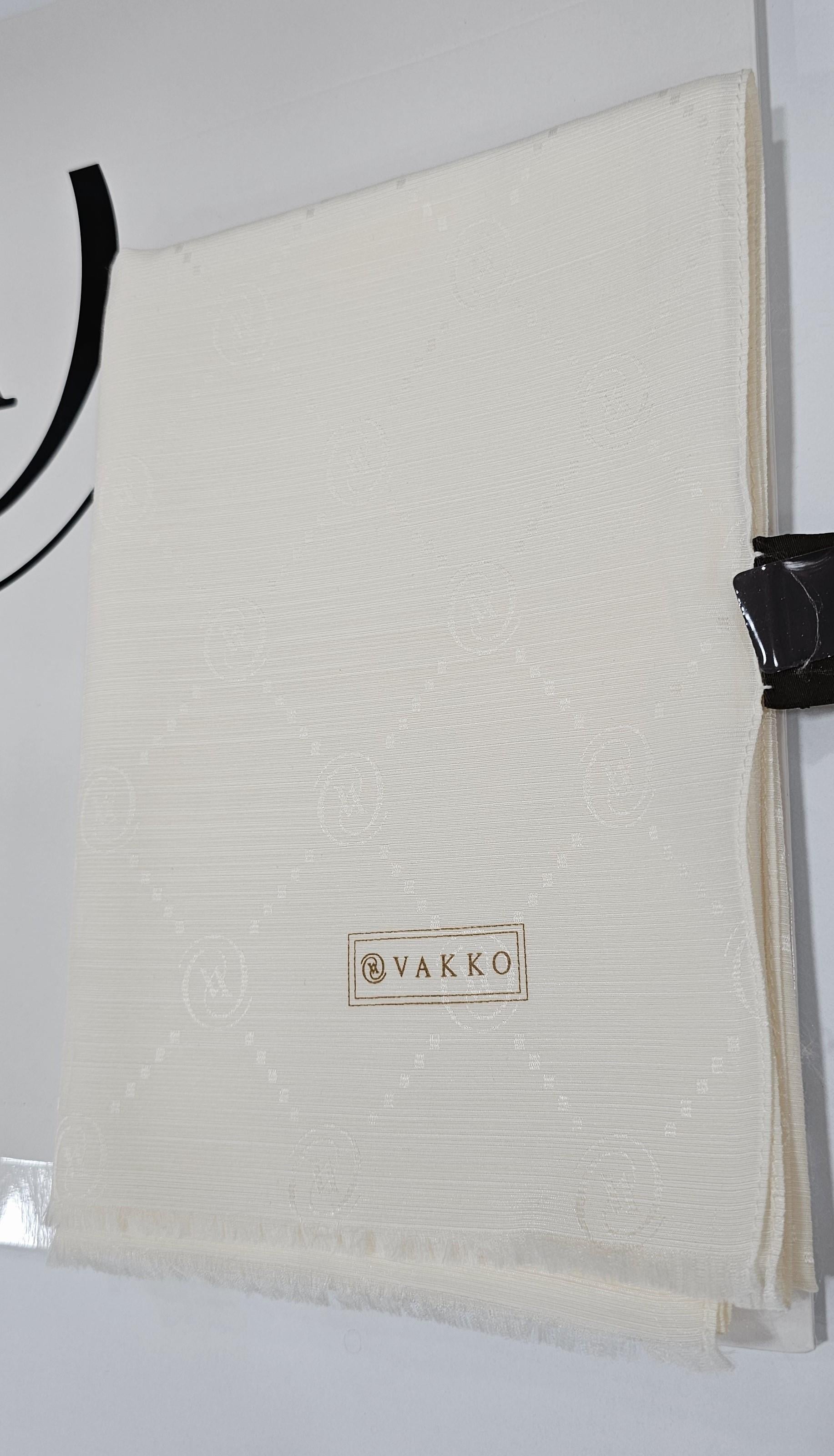 İpek Pamuk Vakko Şal - Ekru