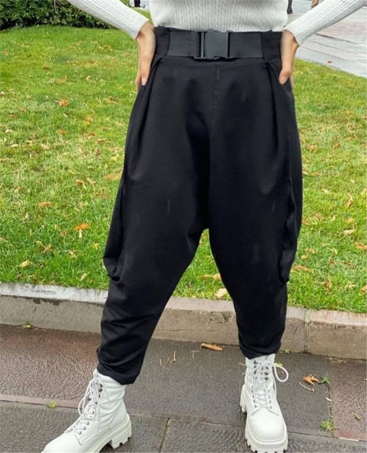 İthal Pamuk Şalvar- Siyah