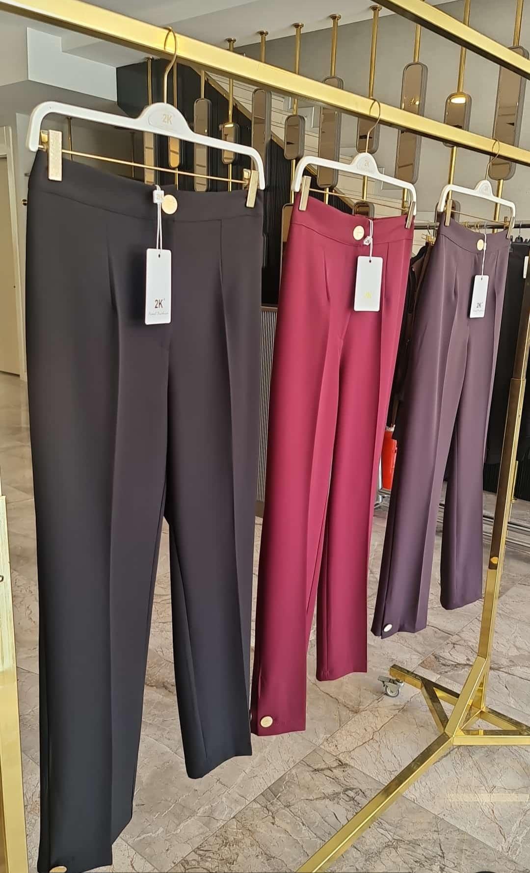 Paçası Düğmeli Pantolon