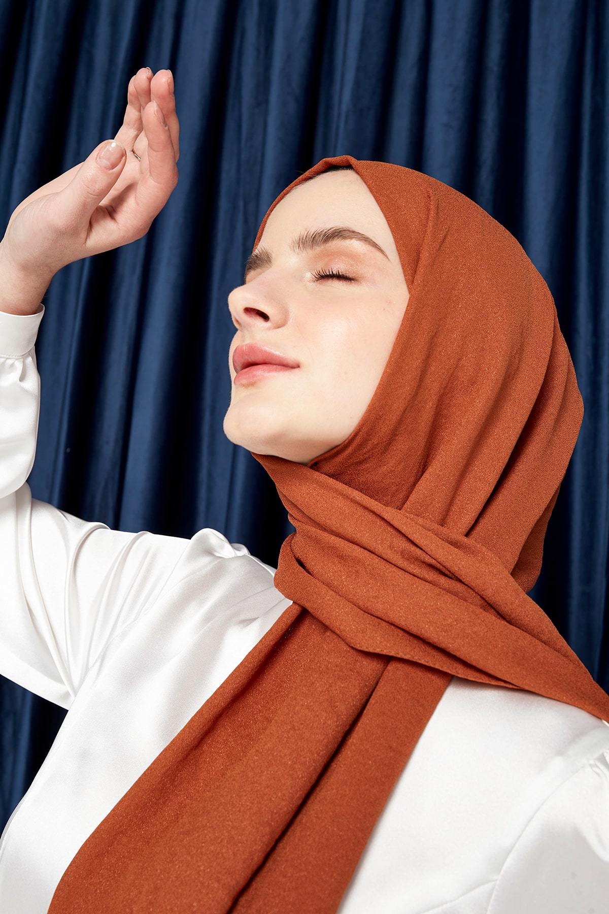 Shine Şal -Kiremit