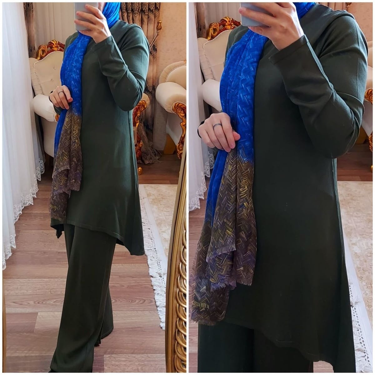 Soğuk İplik Merserize Pantolon - Haki