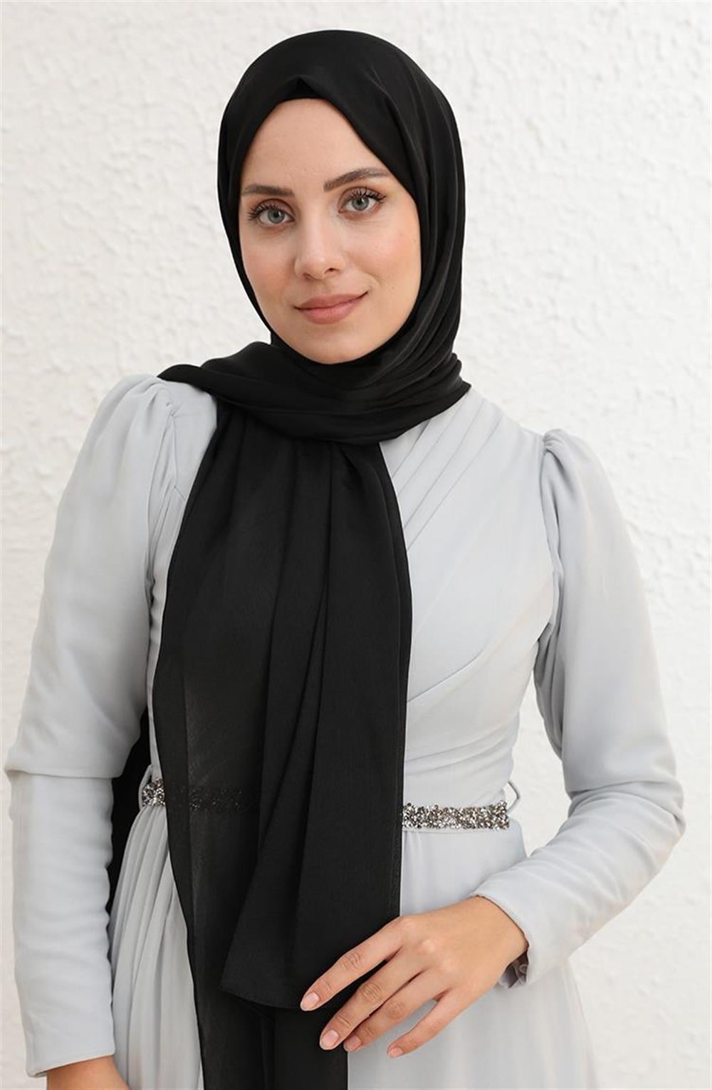 Abiye Şal - Siyah