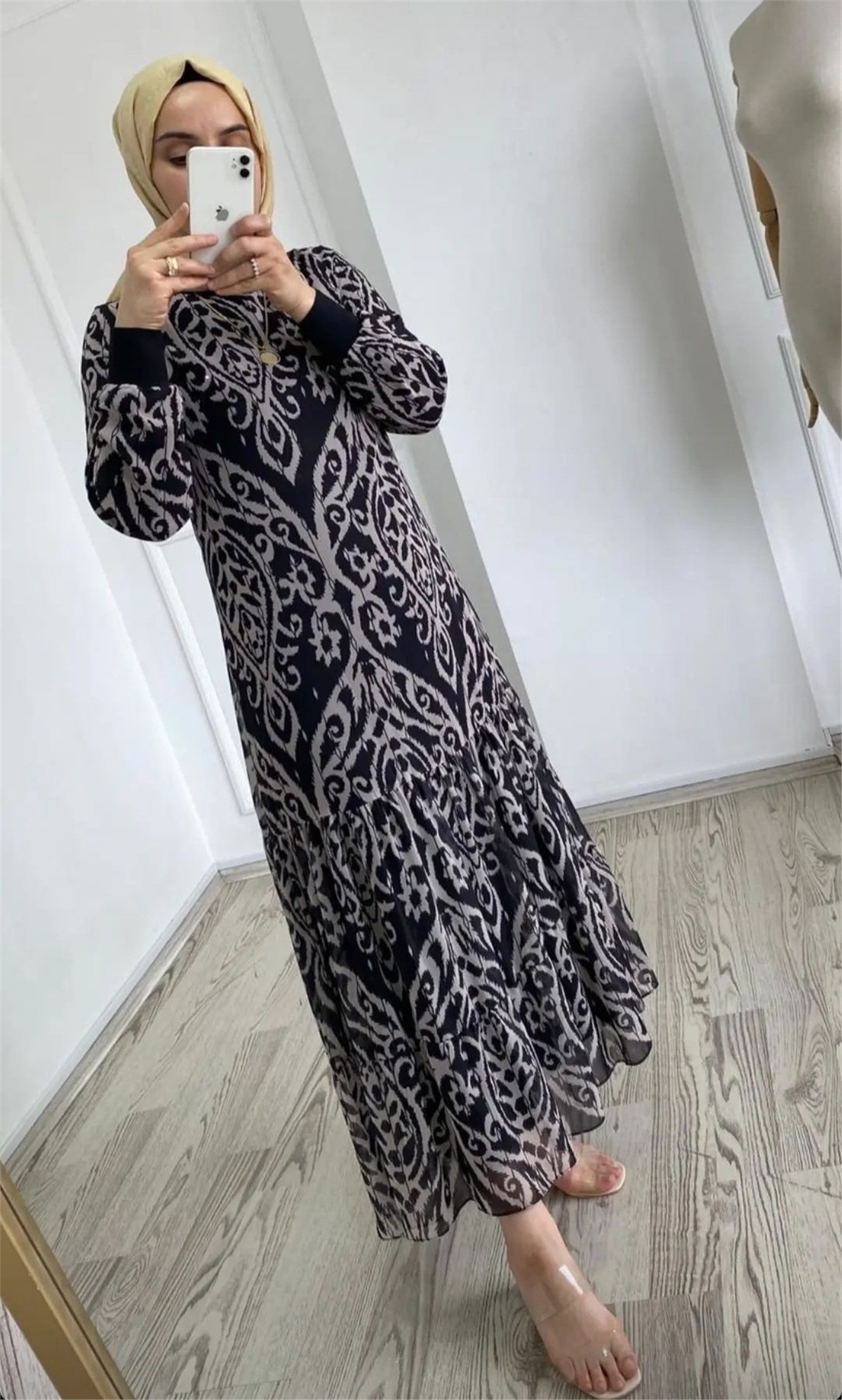 Merve Sultan Butik | Asil Şifon Elbise -Siyah | Elbise | 499,90 TL