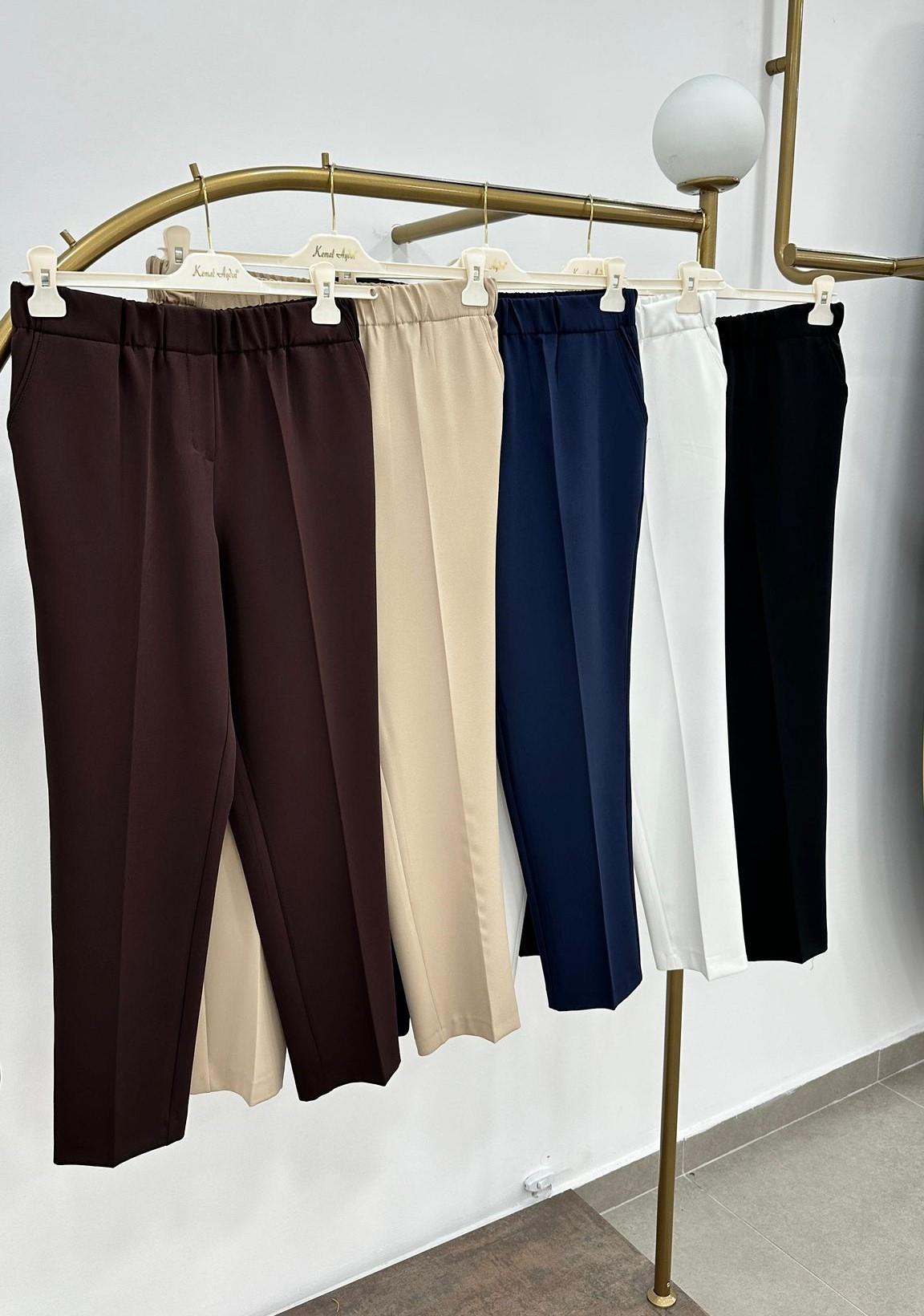 Beli Lastikli Kalem Pantolon - Adet
