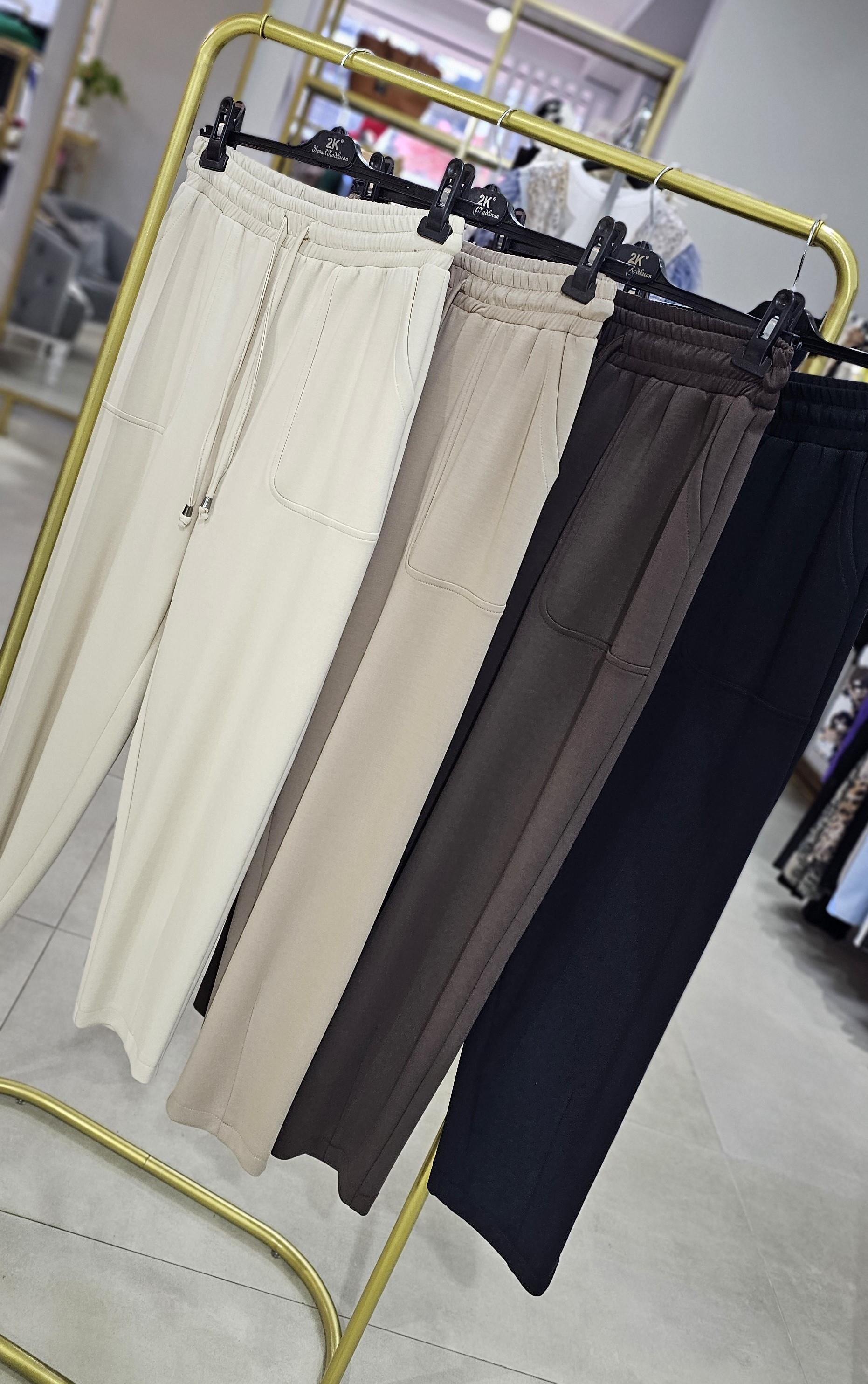 Beli Lastikli Modal Havuç Pantolon