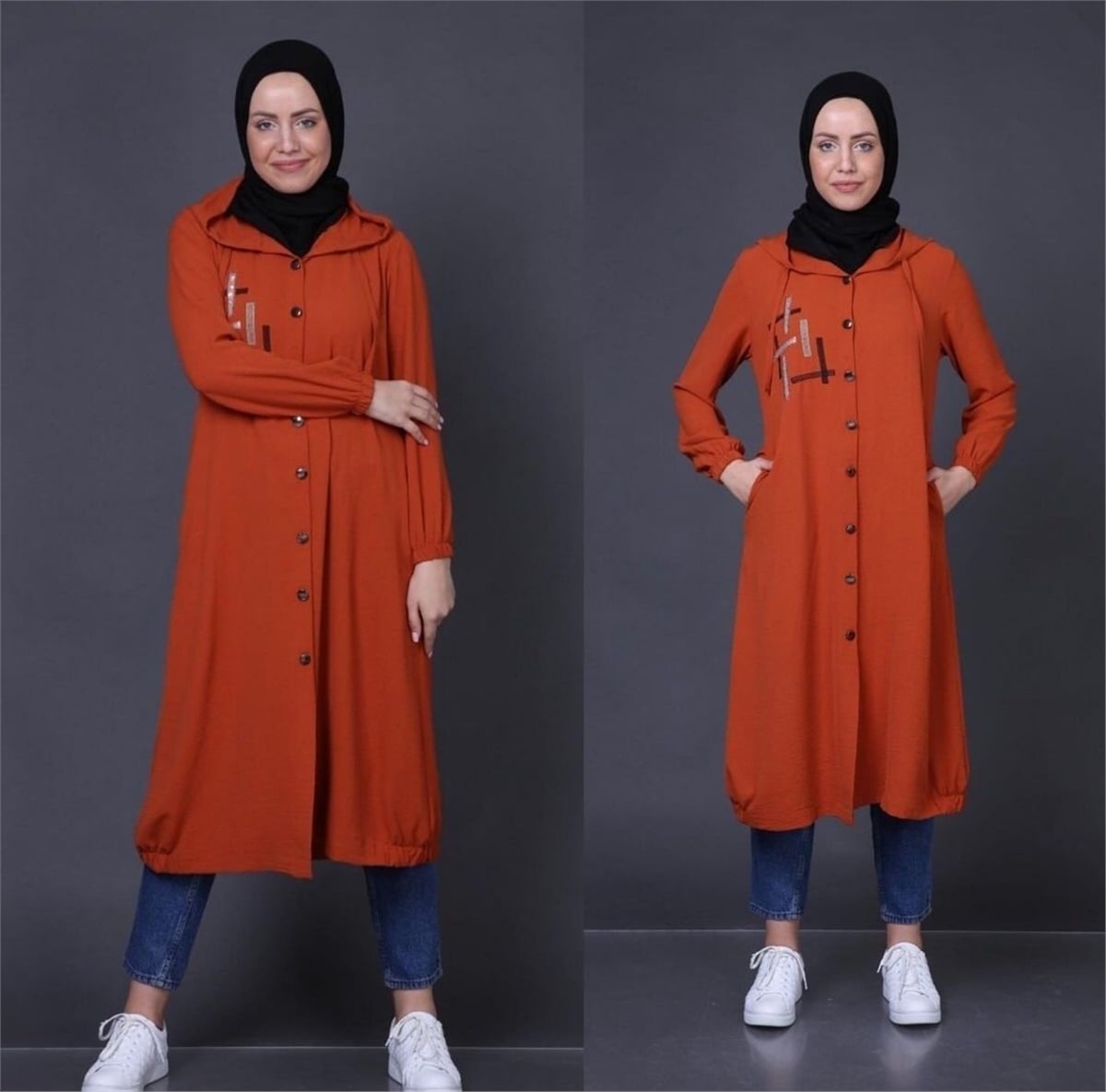 Giy Çık Caz Kap -  Kiremit