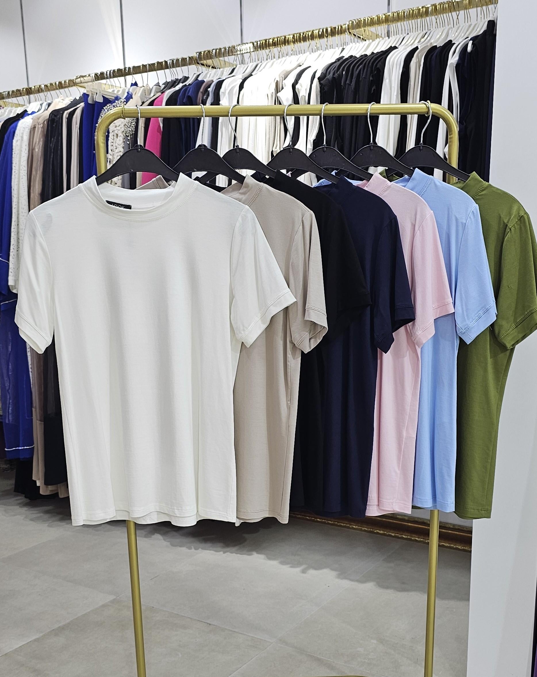 İpek Penye Kısa Kol İçlik