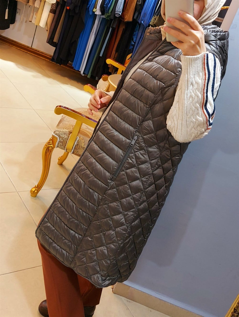 İthal Kapitone Yelek