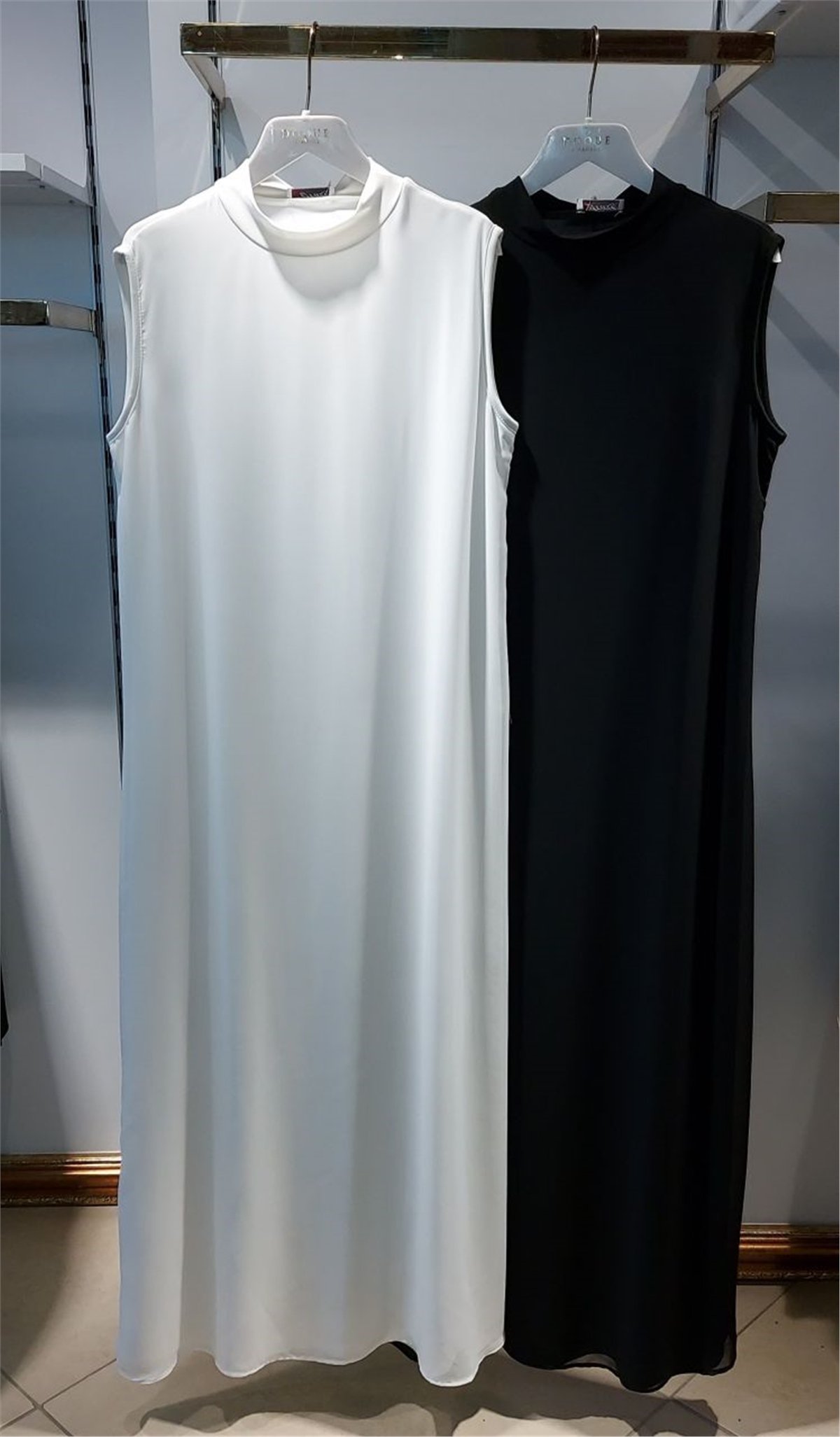 Merve Sultan Butik | Önü Şifon Detaylı Uzun İçlik Elbise -ADET | İçlik |  349,90 TL
