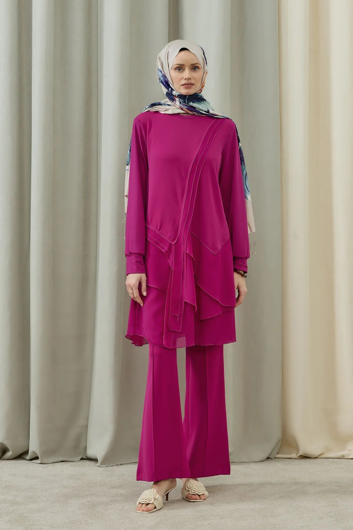 Red Show Tunik - Fuşya