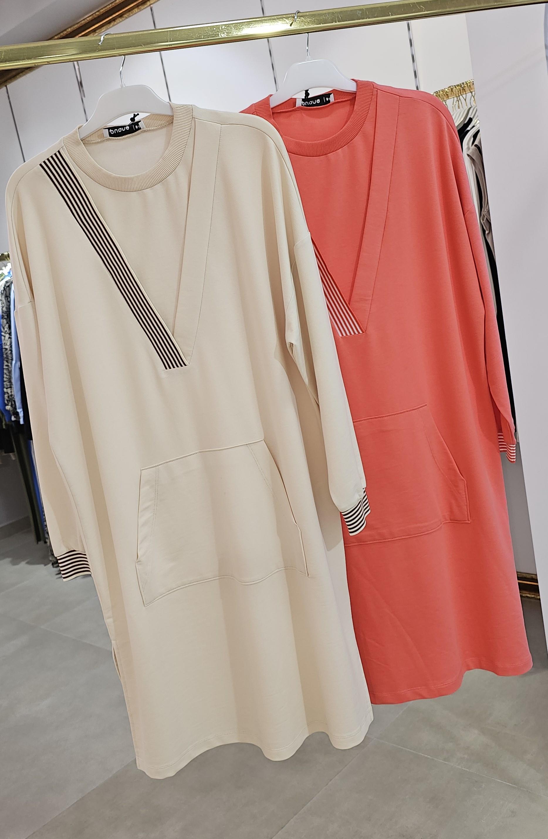 Ribanalı Uzun Sweat