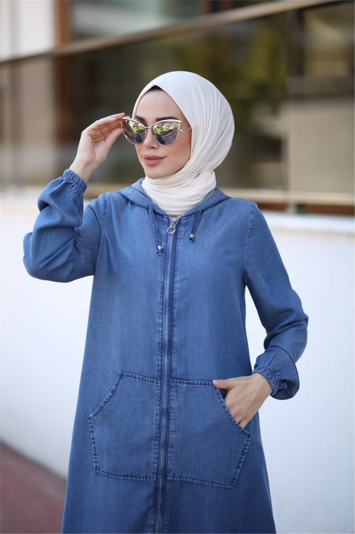 Merve Sultan Butik | Tensel Giy Çık Kot Kap - Mavi | Kap | 599,90 TL