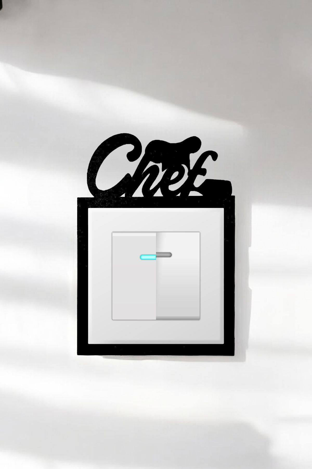 Muyika Dekoratif Priz Çerçevesi MDF Chef