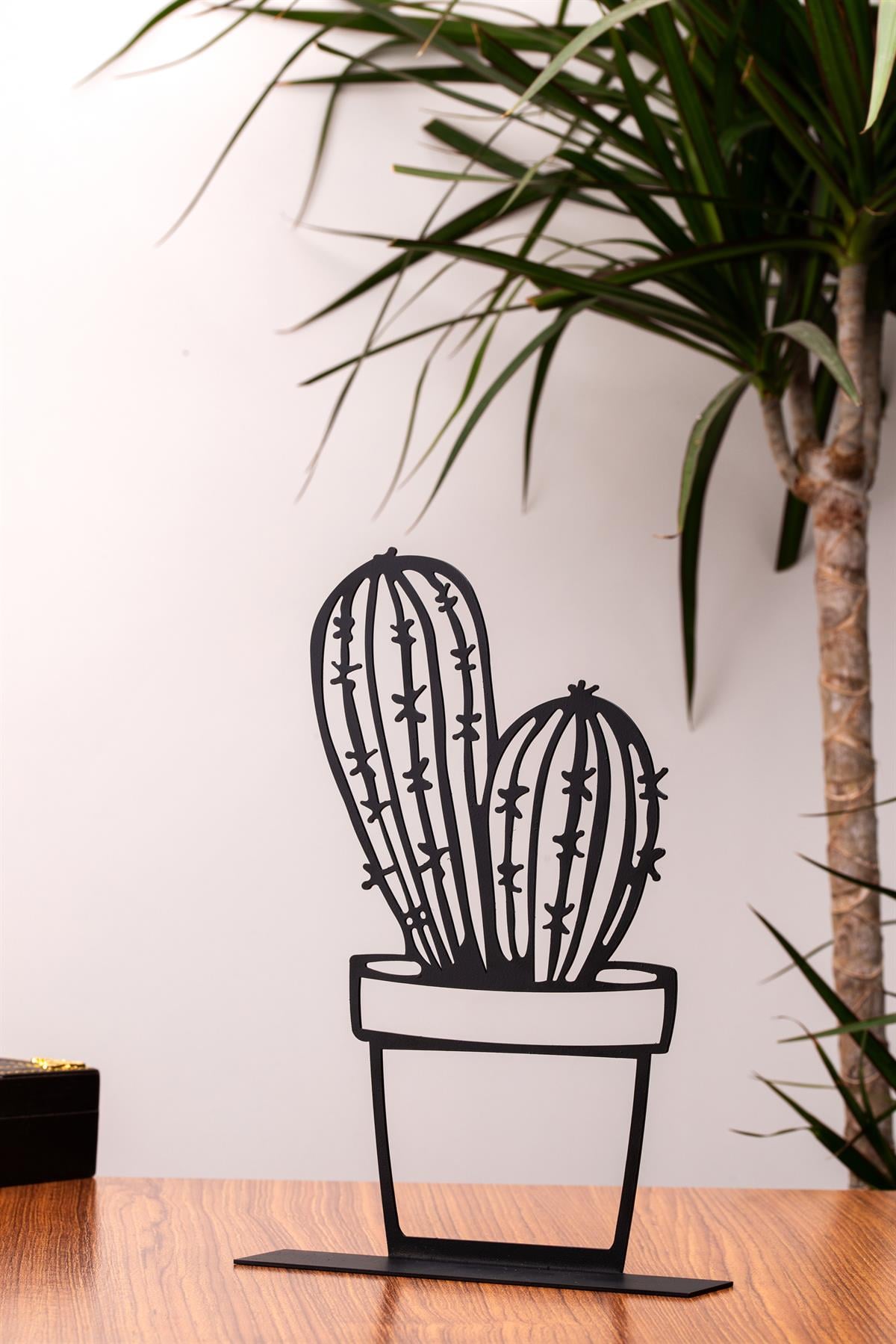 MUYİKA Metal Masa Üstü Dekoratif Obje&Biblo New Line Cactus Bbl-Mtl
