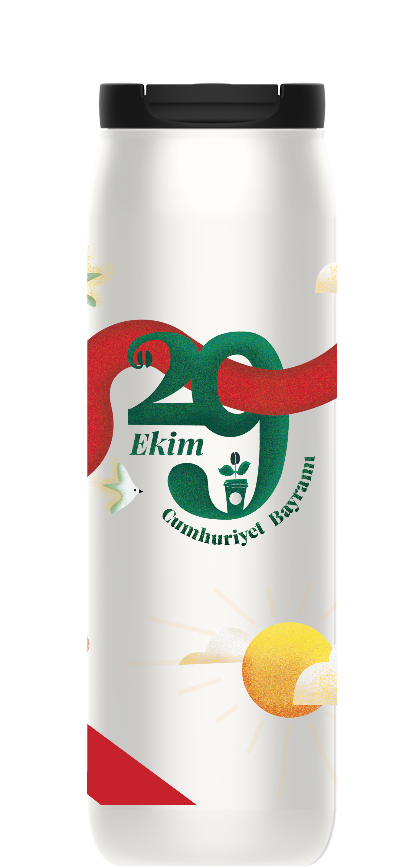 Starbucks® Paslanmaz Çelik Termos - Cumhuriyet Bayramı 2024 Tasarımlı - 473 ml - 11165359