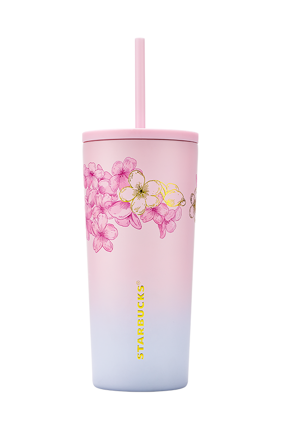 Starbucks® Sakura Tasarımlı Çelik Soğuk İçecek Bardağı - 591ml - 11179478