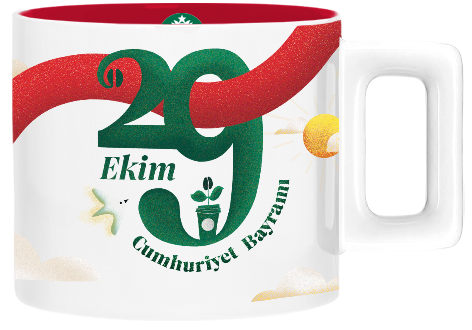 Starbucks® Seramik Kupa - Cumhuriyet Bayramı 2024 Tasarımlı - 89 ml - 11165360