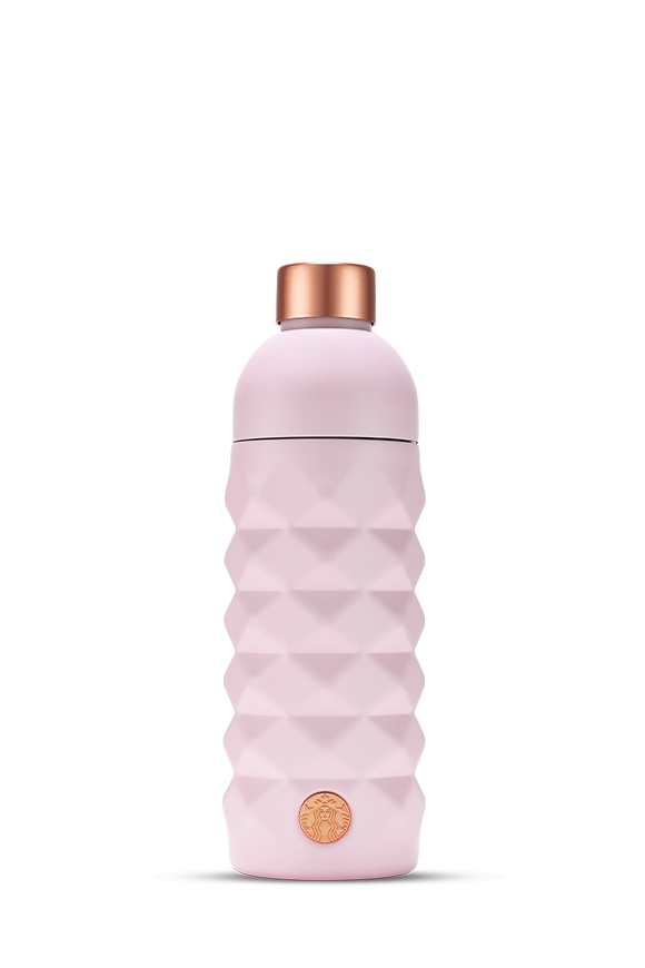 Starbucks® Toz Pembe Çelik Su Şişesi - 473 - 11179736