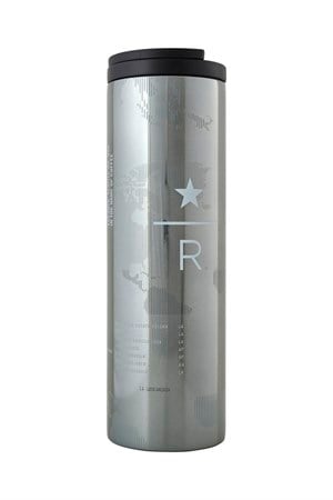 Starbucks Reserve™ Gümüş Renkli Harita Tasarımlı Termos - 473 ml