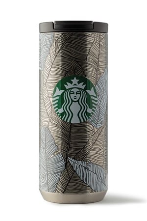 Starbucks® Yaprak Desenli Paslanmaz Çelik Termos - 355 ml - 11116828 