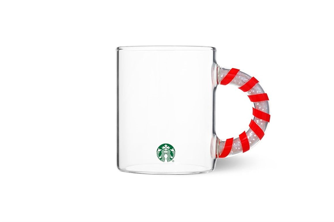 Starbucks® Beyaz Pullu Kulplu Cam Kupa - 355 ml - 11137683