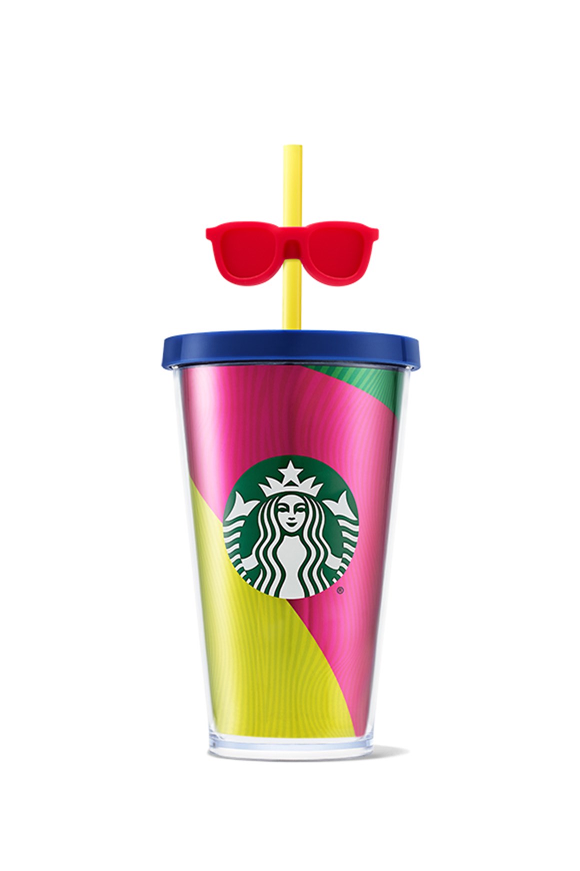 Starbucks® Güneş Gözlüğü Aksesuarlı Plastik Soğuk Içecek Bardağı - 473 ml - 11142487 