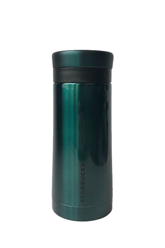 Starbucks® Kahve Presi Özellikli Paslanmaz Çelik Termos - Metalik Yeşil -  296 ml - 11150594