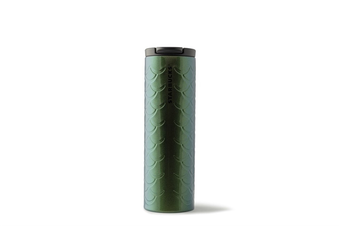 Starbucks®  Klasik Seri Termos - Parıltılı Yeşil Renkli 473ml