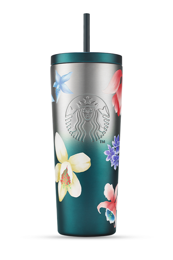 Starbucks® Tropikal Camgöbeği Çelik Soğuk İçecek Bardağı - 591ml - 11182314