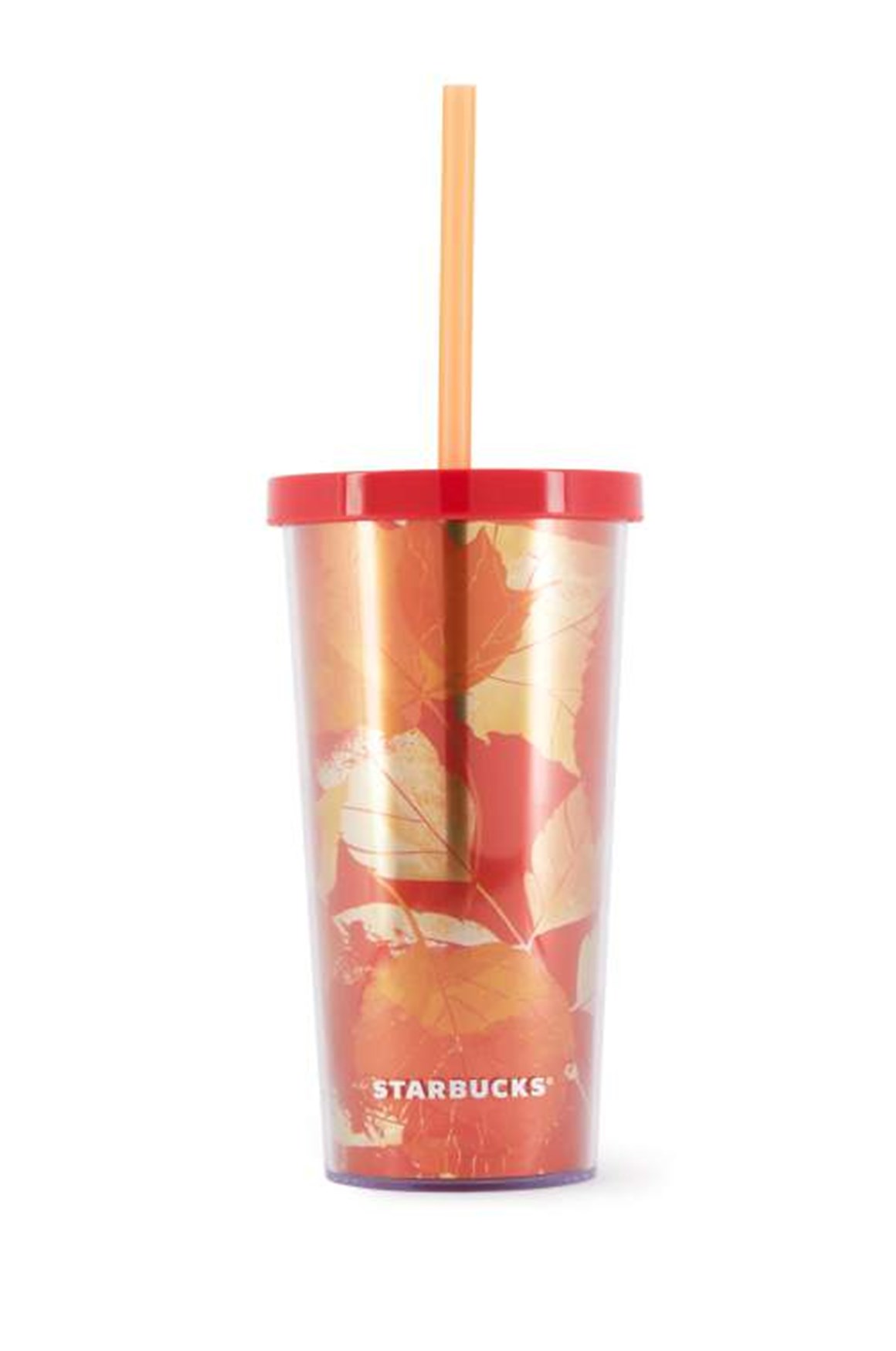 Starbucks® Yaprak Desenli Plastik Soğuk İçecek Bardağı 355 ml - 11135003