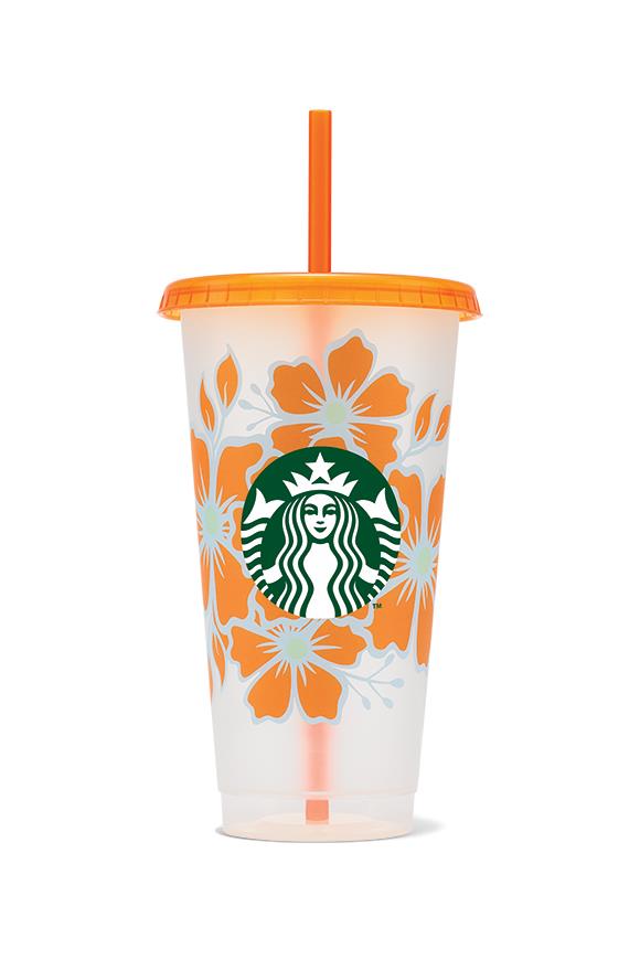 Starbucks® Yeniden Kullanılabilir Soğuk İçecek Bardağı - Turuncu - 710 ml - 11150590
