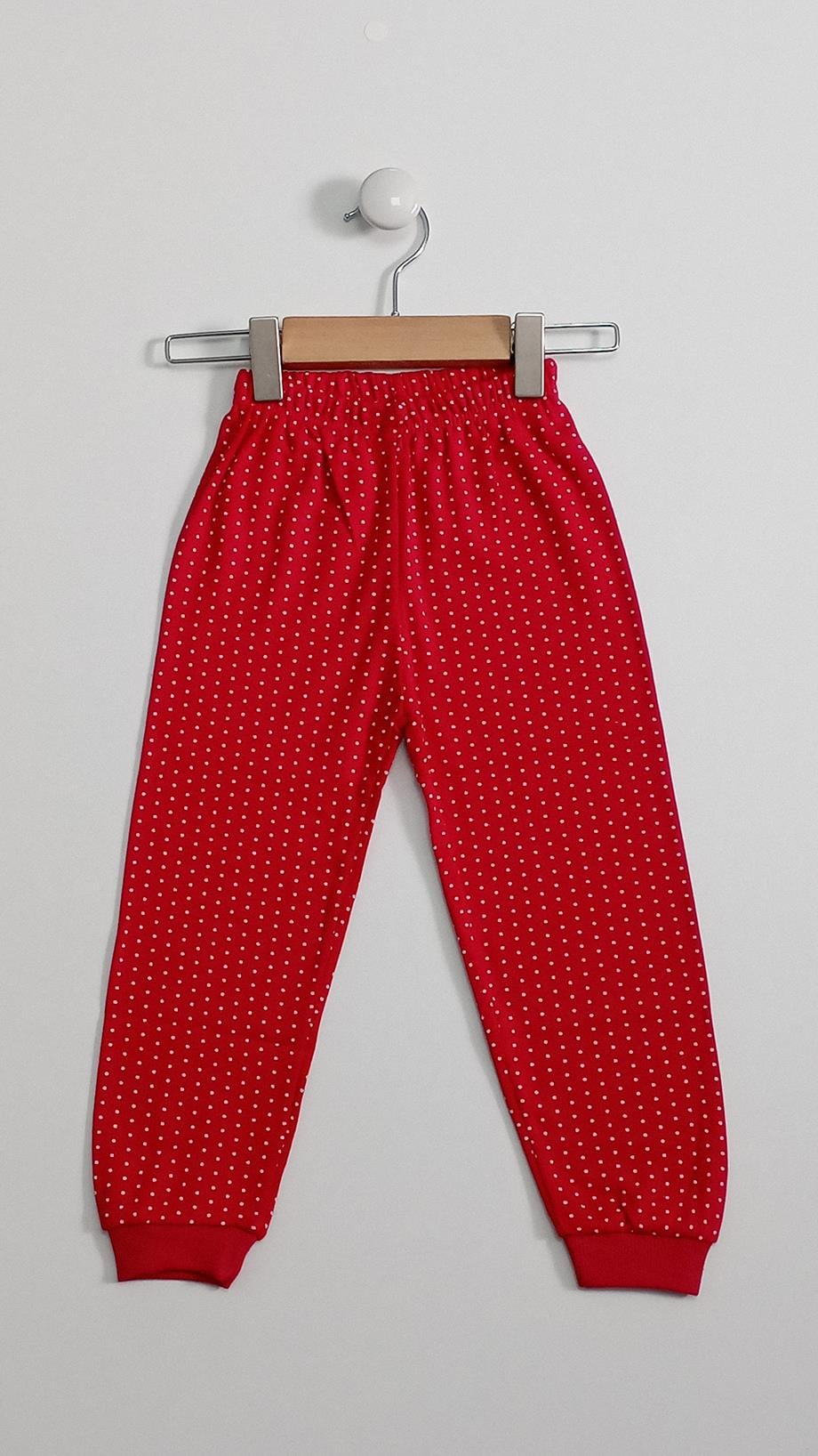 4-5-6 Yaş Yeni Yıl Ho Ho Baskılı Uzun Kollu 2li Çocuk Pijama Takımı