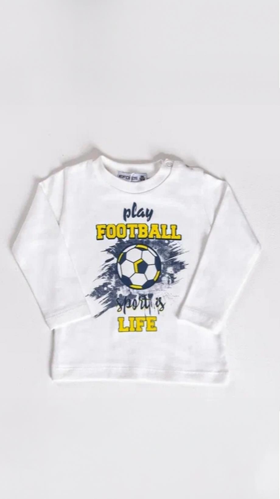 9-24 Ay Erkek Bebek Football Montlu Takım Sarı