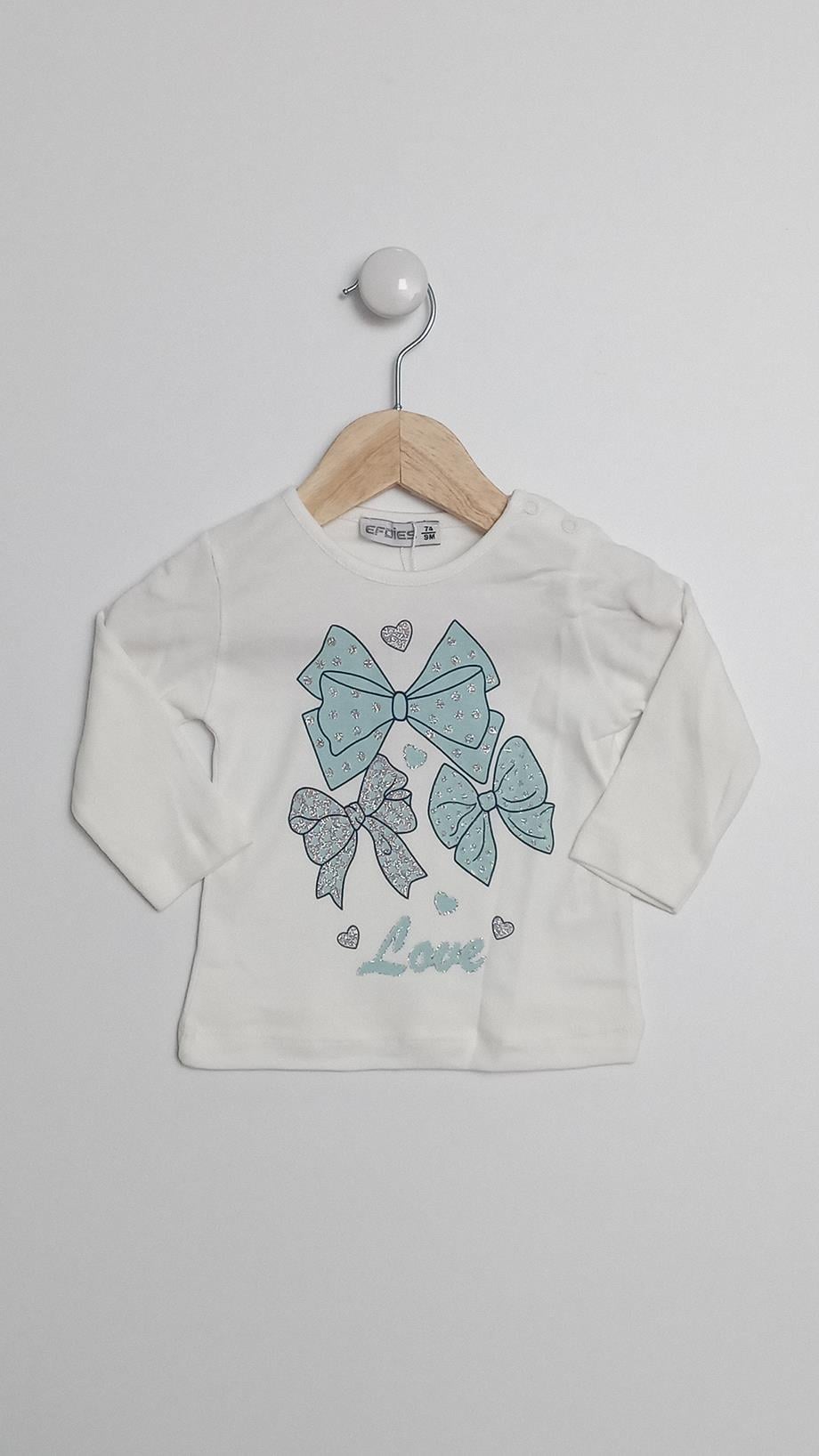 9-24 Ay Kız Bebek Love Montlu Takım Yeşil