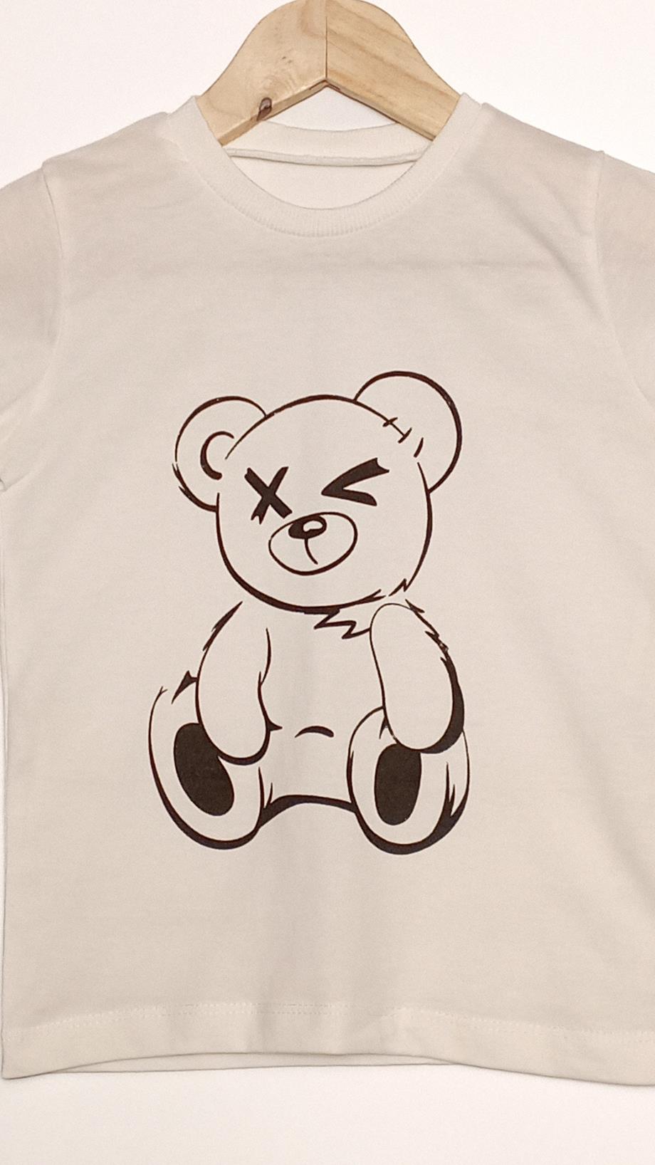 Erkek Çocuk Tshirt Şort Takım Ayıcıklı 2-5 Yaş