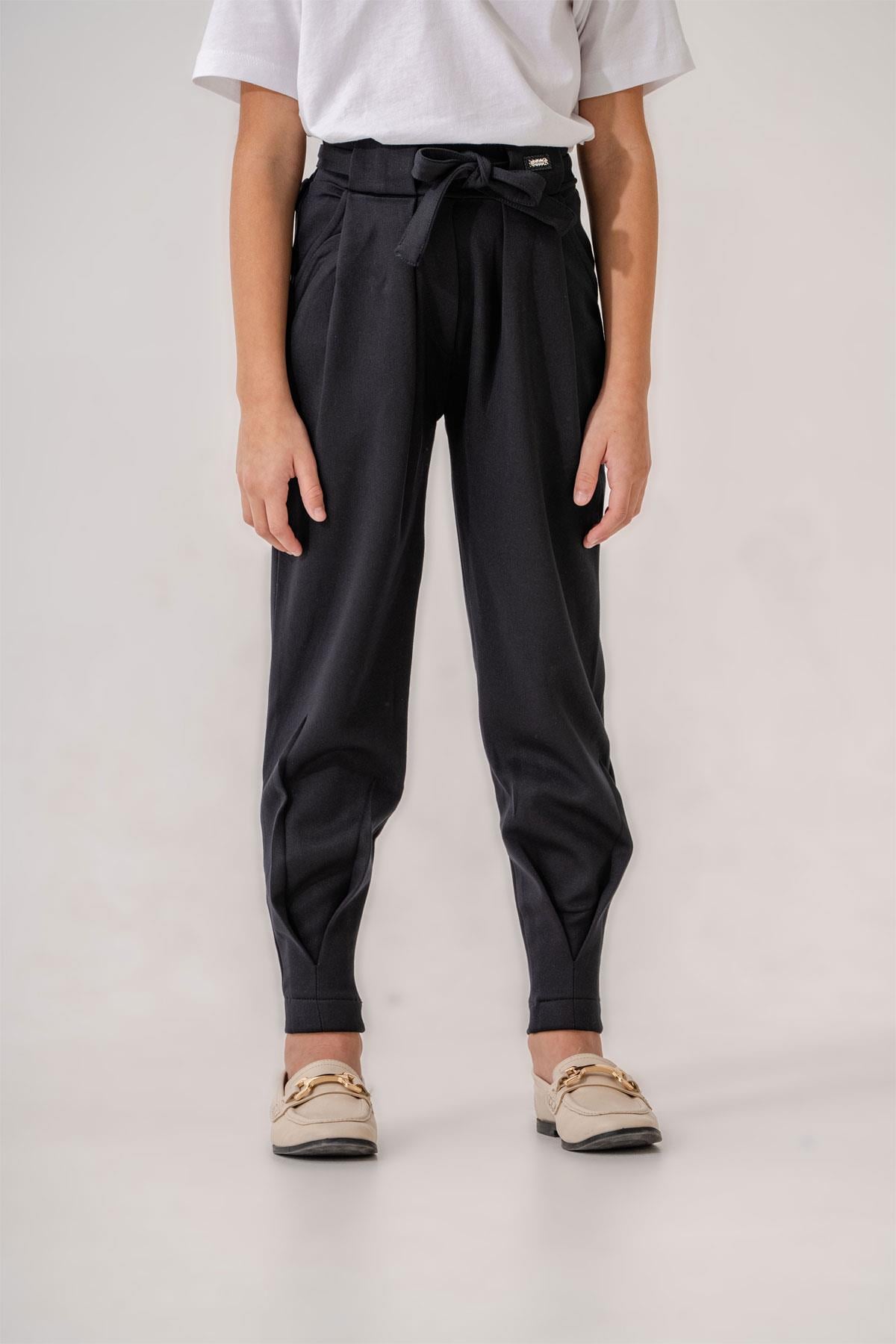 Kız Lacivert Pantolon Havuç Model