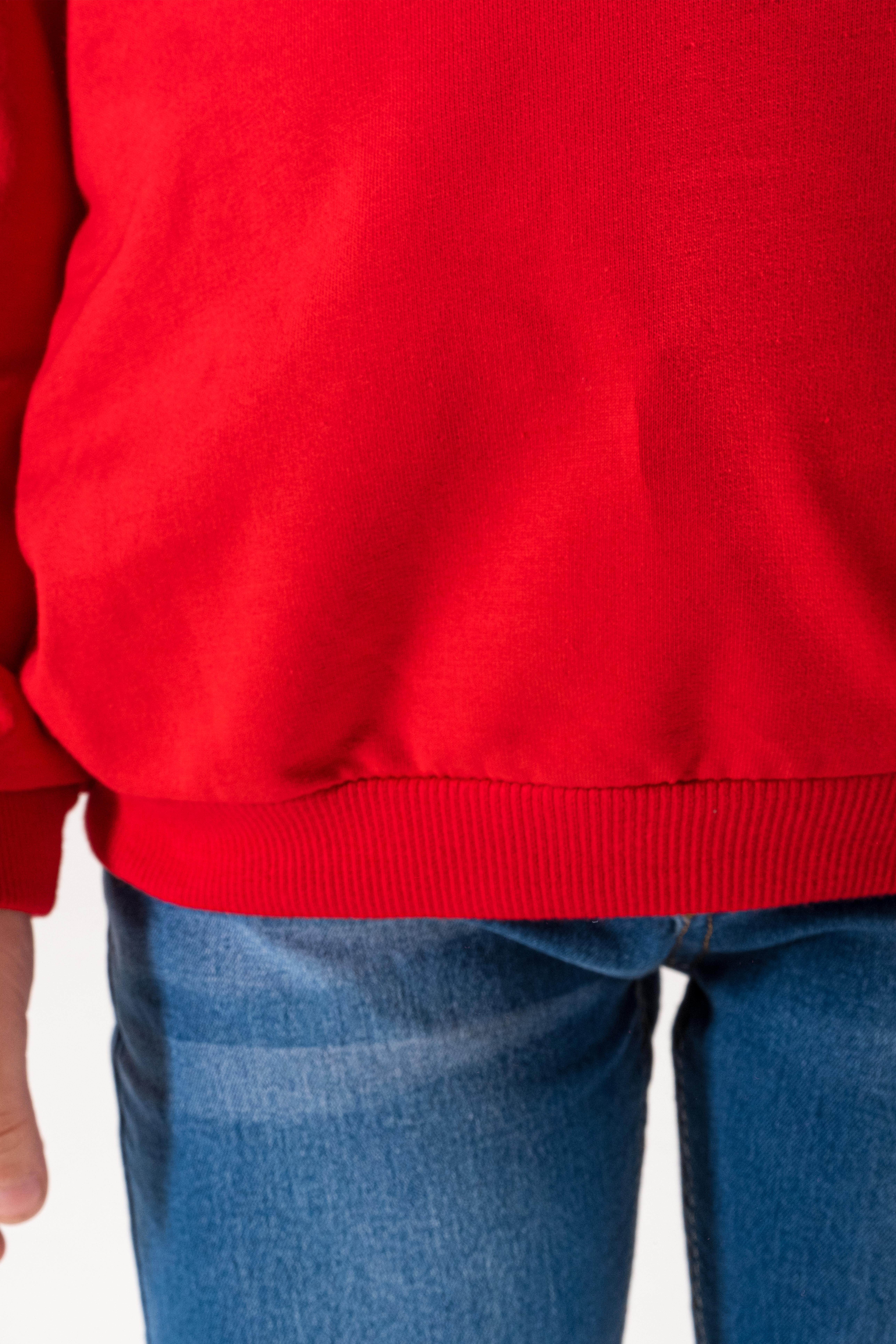 Unisex Çocuk Ay Yıldızlı Basic Sweat 2-7 Yaş