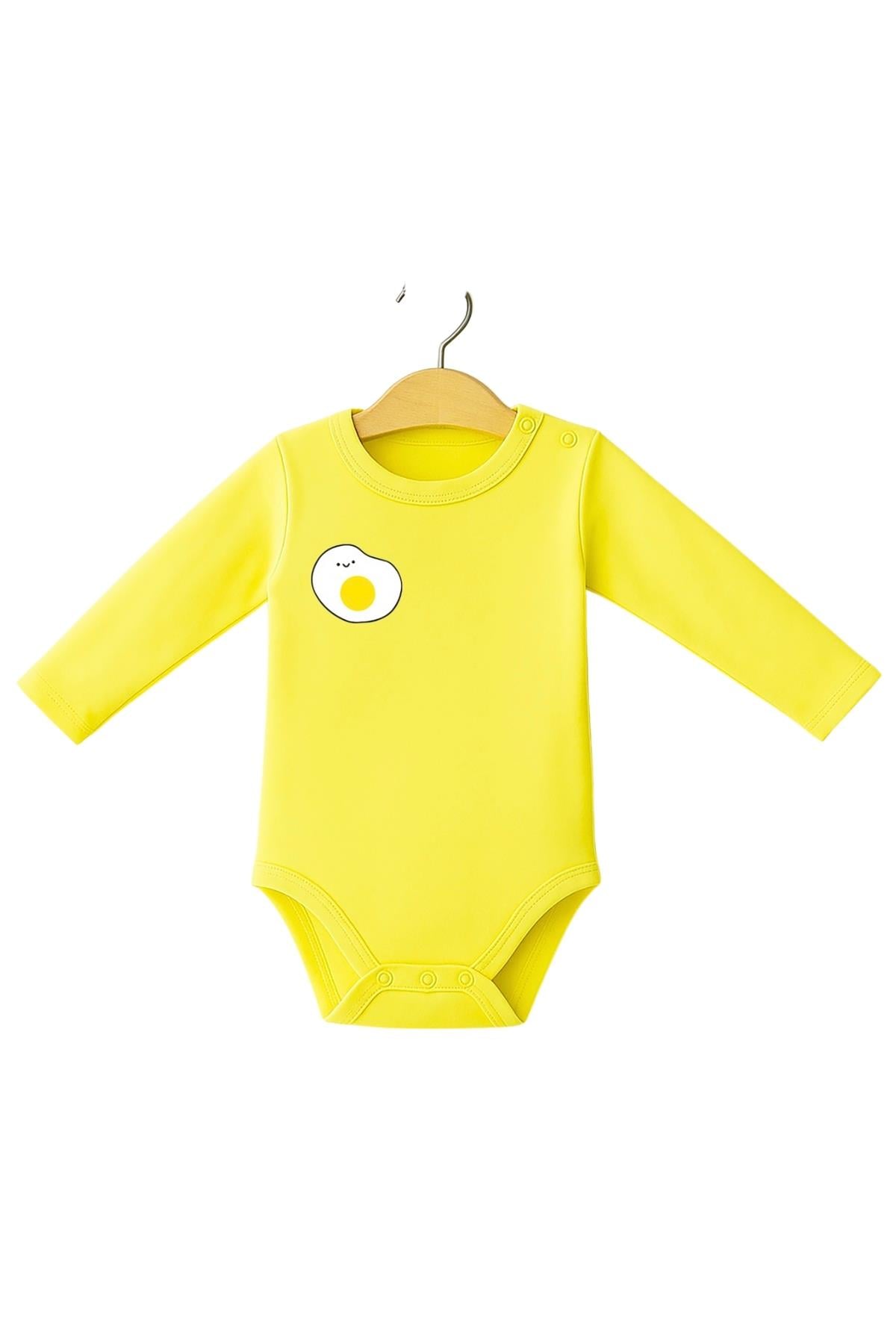 Uzun Kol Bebek Zıbın 3 Adet Eğlence Body