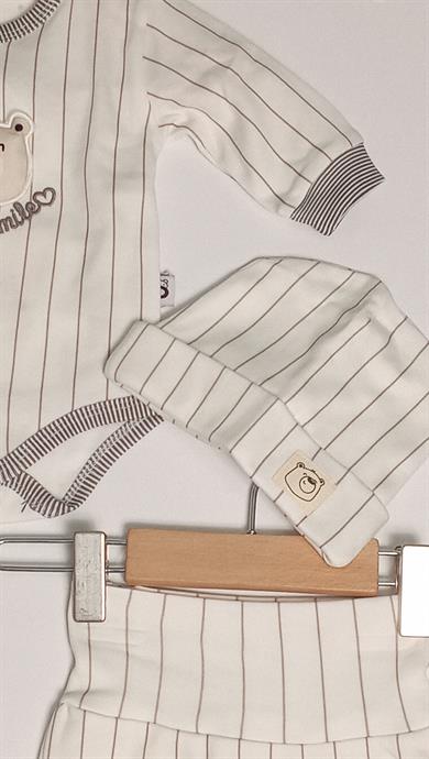0-9 Ay Bebek Body Alt Başlık Takım Beyaz