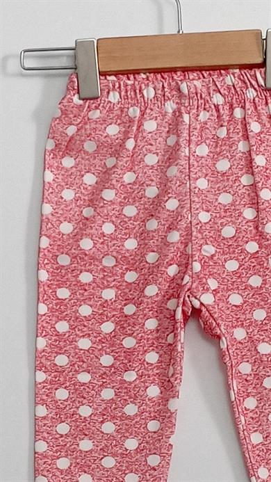 1-2-3 Yaş Kız Bebek Yeni Yıl Baskılı Uzun Kollu 2li Pijama Takımı