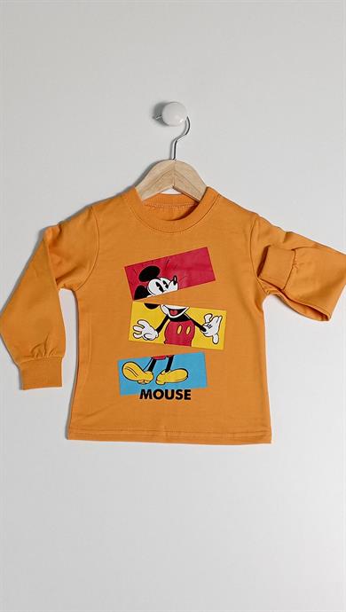 2-4 Yaş Çocuk Yelekli 3lü Sweat Takım Mickey