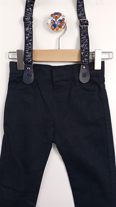 6-24 Ay Çıtçıtlı Gömlek Pantolon Takım Siyah