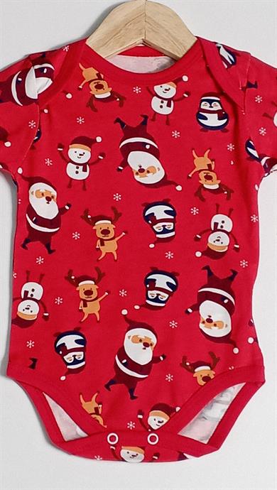 9-18 Ay Bebek Noel Baba Body Bere Alt Yılbaşı Takım