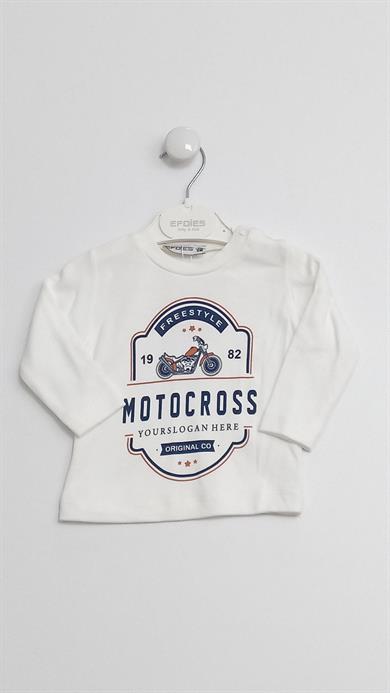 9-24 Ay Erkek Bebek Motocross Montlu Takım Turuncu