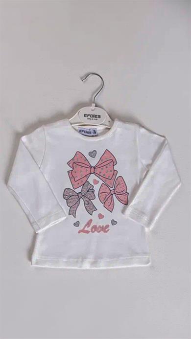 9-24 Ay Kız Bebek Love Montlu Takım Pembe