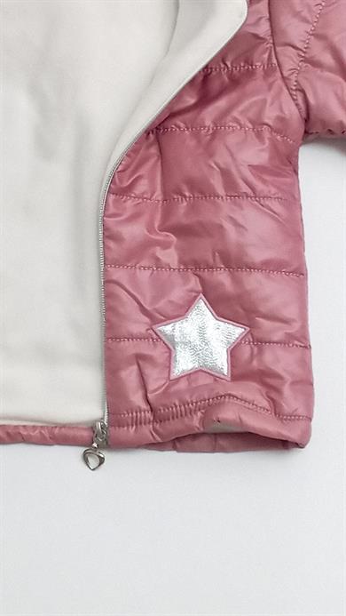 9-24 Ay Kız Bebek Star Montlu Takım Gül Kurusu